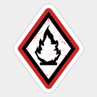 Gone With the Blastwave Flamethrower Helmet Insignia Sticker